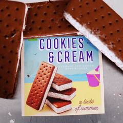 Freeze Dried Ice Cream Sandwich - Cookies & Cream (1pc) - Sweet Freeze