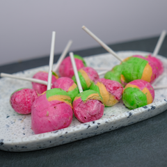 Freeze Dried Rosey Apple Lollipops (Bulk)